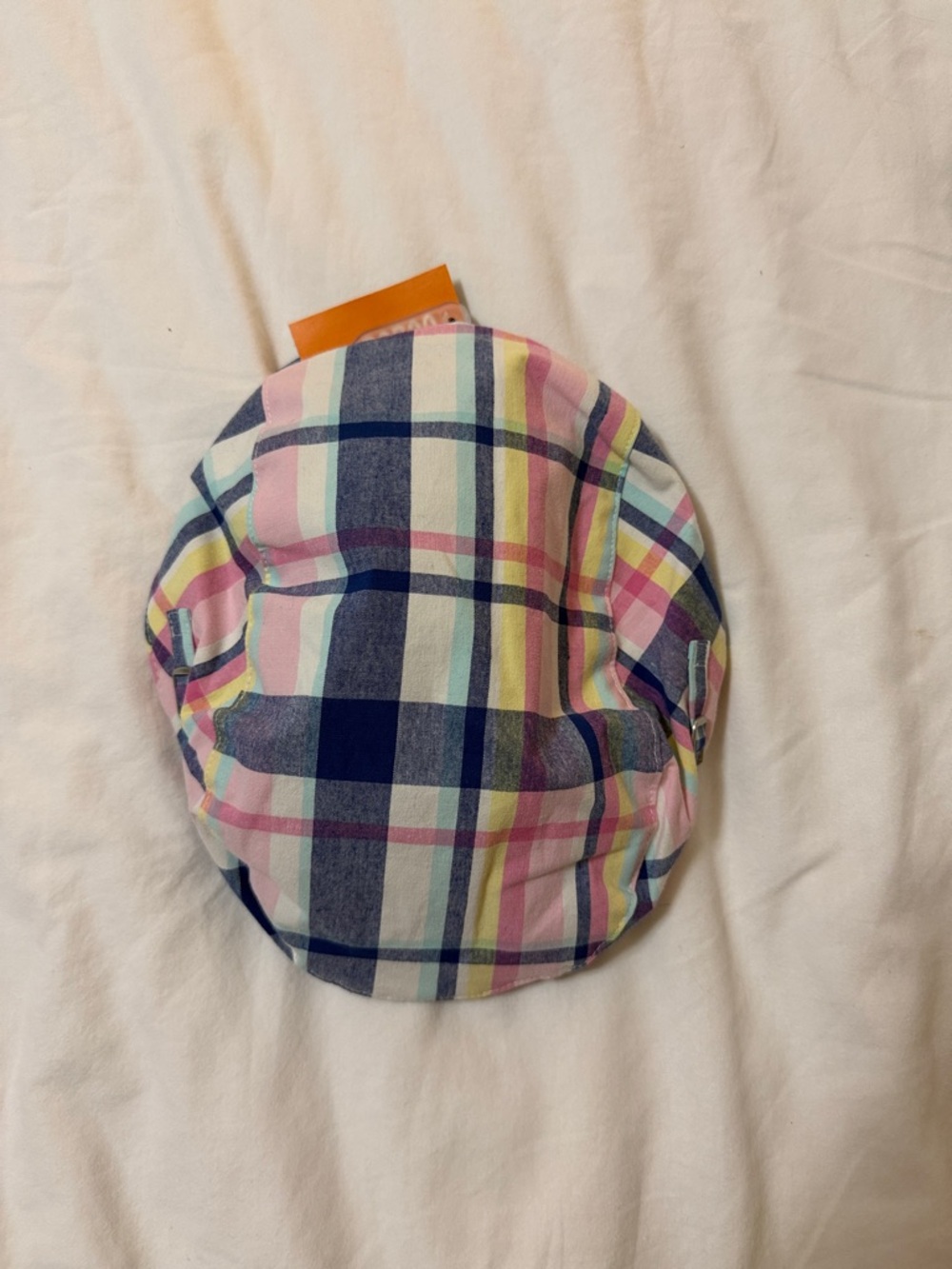 Gymboree Pastel Plaid Bucket Hat - Pink, Blue, Yellow (NWT)